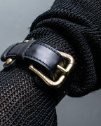 "Louis Vuitton" Belt motif leather bangle