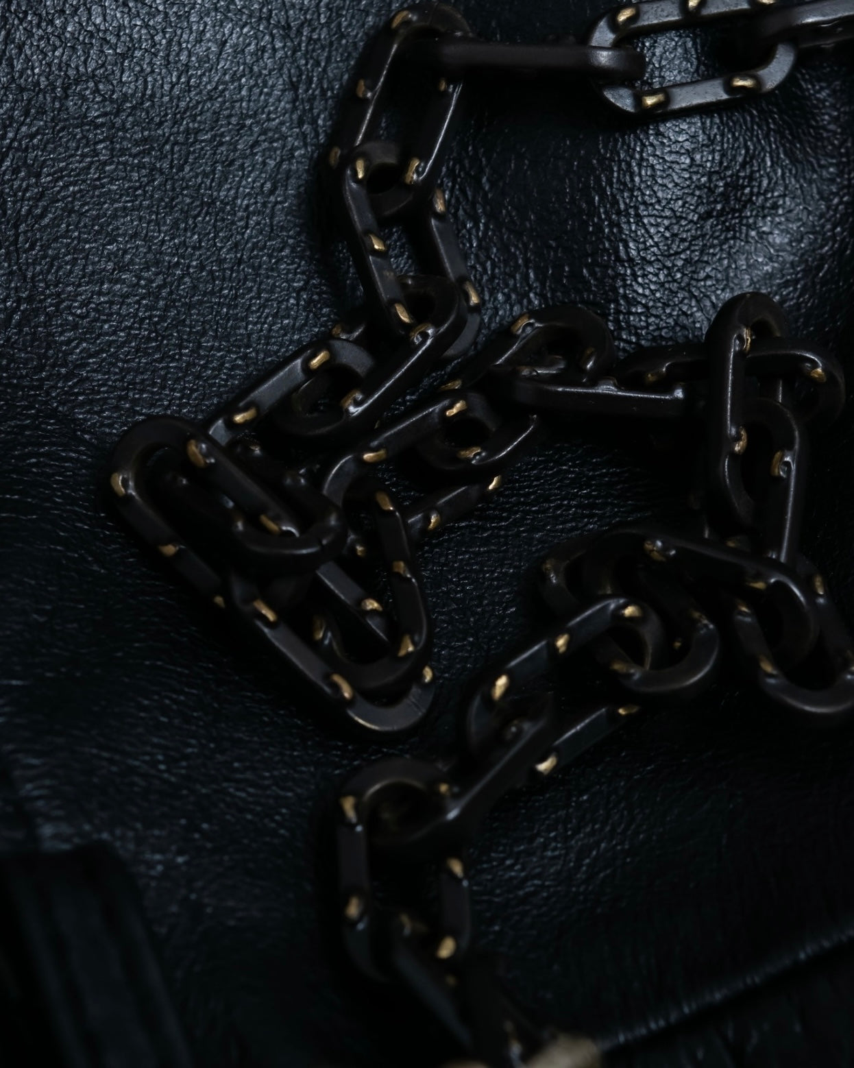"VALENTINO GARAVANI" Flower accent chain leather bag