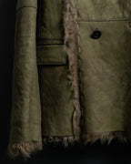 Vintage kargan lamb suede combination jacket