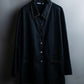 Vintage studded oversized black denim jacket