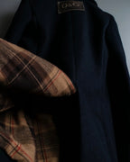 "DOLCE &amp; GABBANA" Slim silhouette leather patch P coat