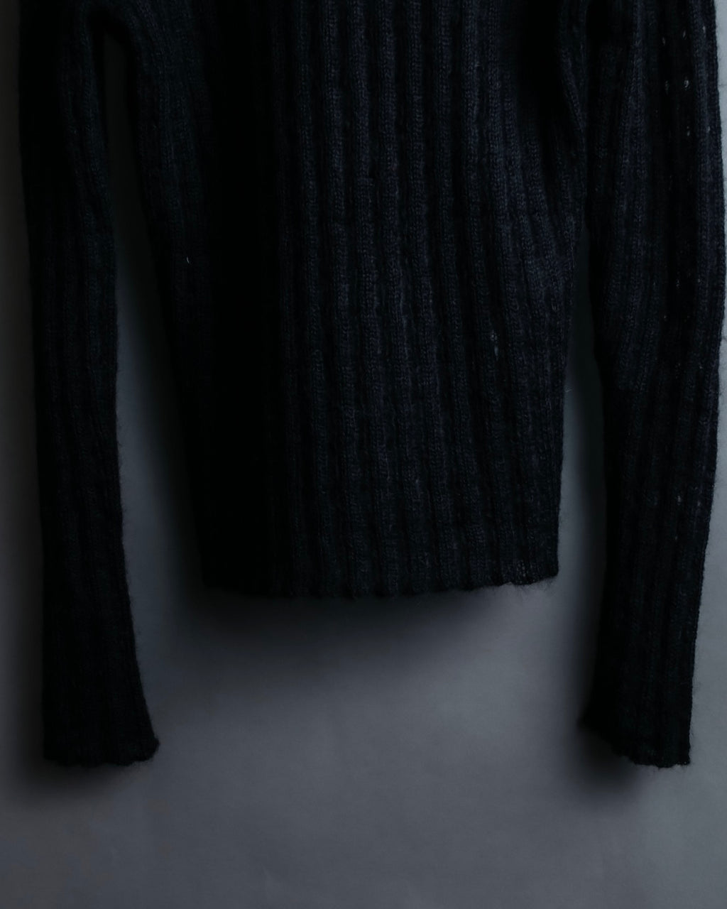 "FENDI" Hair fringe sheer combination summer knit