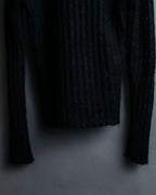 "FENDI" Hair fringe sheer combination summer knit