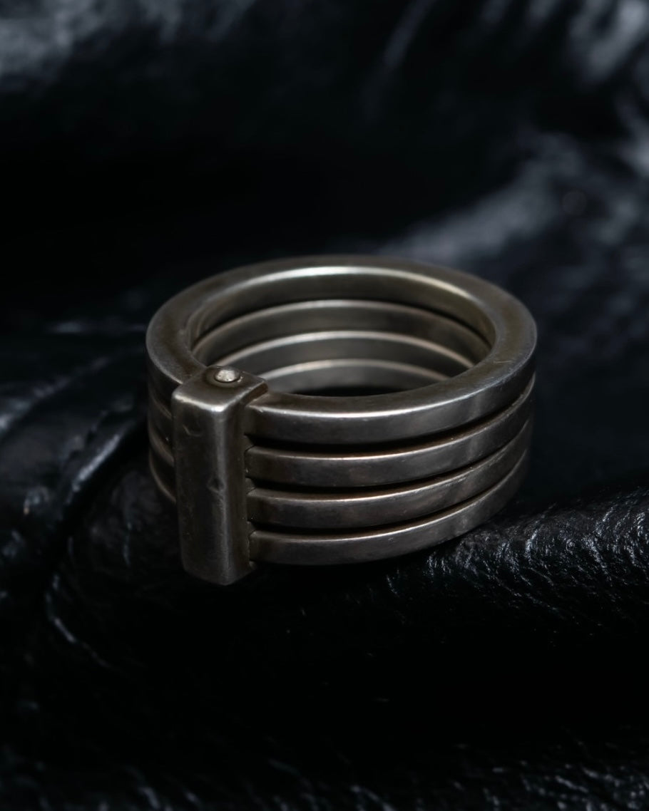 “GUCCI” silver 925 quadruple ring