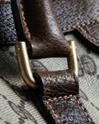 "OLD GUCCI" GG plus shelly line handbag