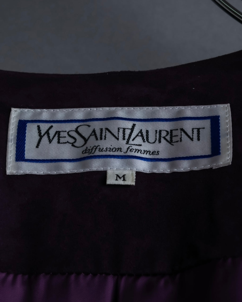 "80s Yves Saint Lauren" Oversized hooded spring coat