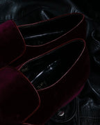 "HERMES" Velvet dress indoor shoes