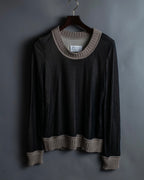 "Maison  Martin Margiela" 2011 aw smooth double sheer knit