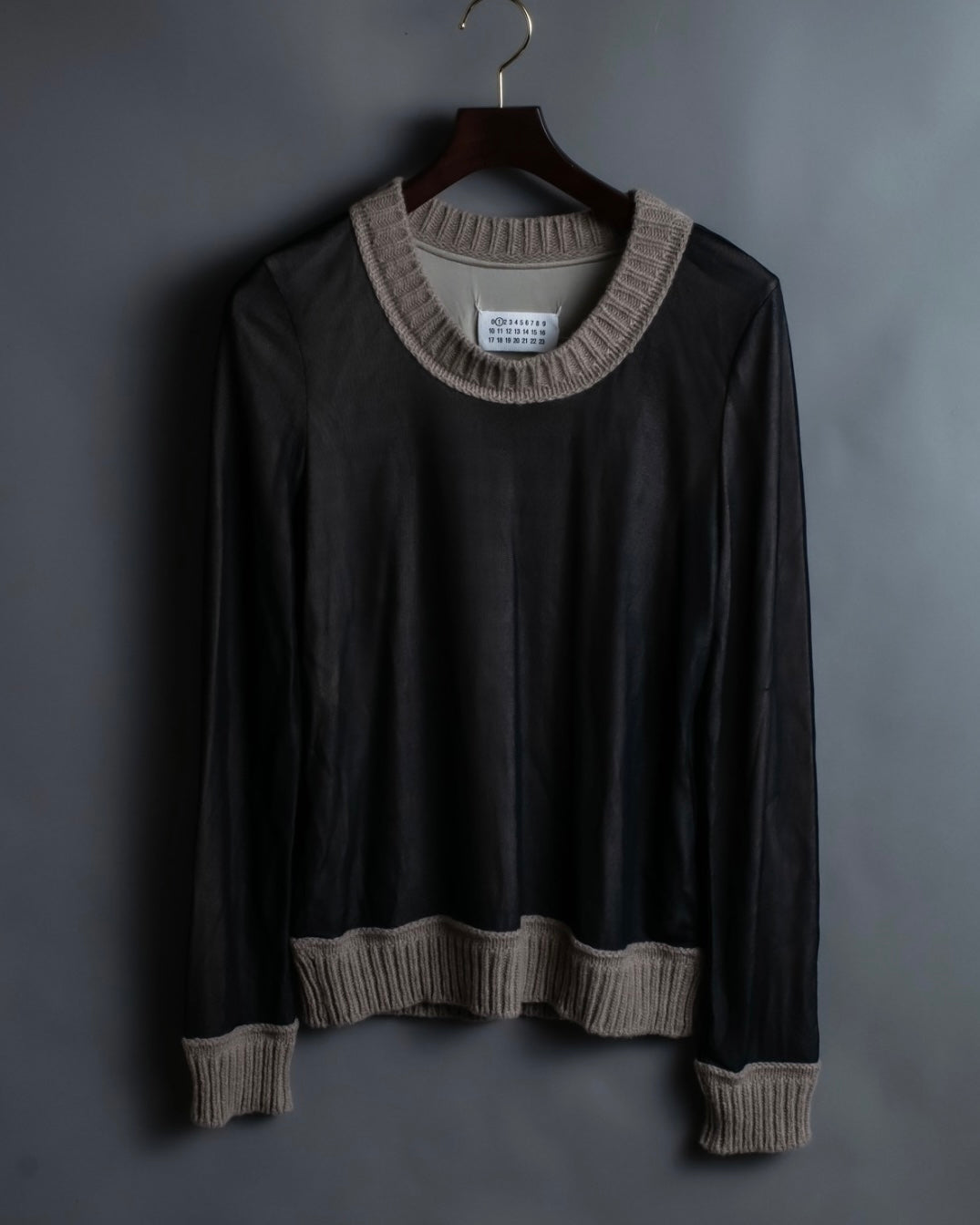 "Maison  Martin Margiela" 2011 aw smooth double sheer knit