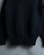 "GUCCI" Oversized high neck design rib knit
