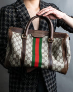 "OLD GUCCI" GG plus shelly line handbag