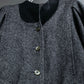 Italian herringbone cowhide combination short jacket