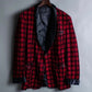 Check pattern dress tailored jacket
