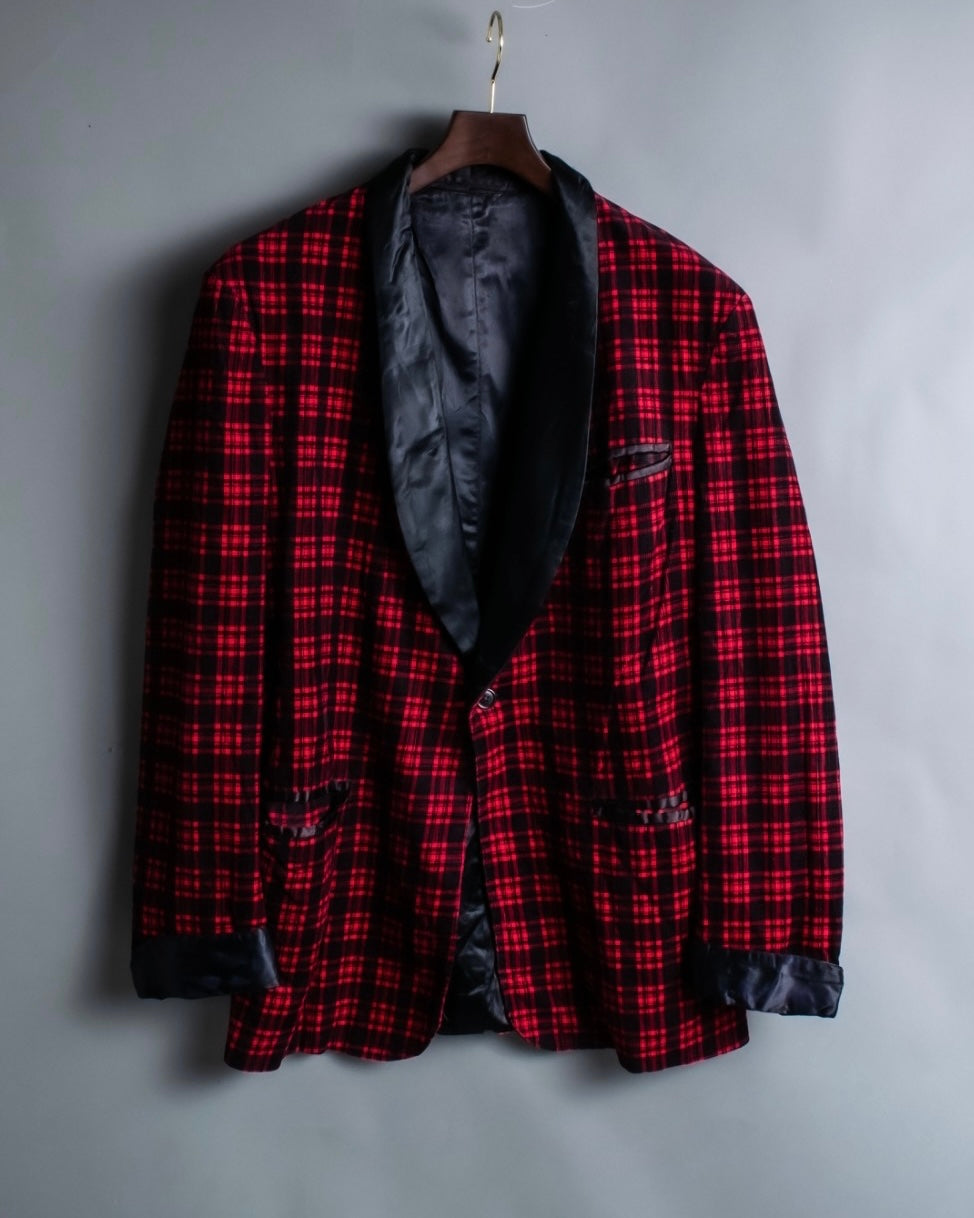 Check pattern dress tailored jacket