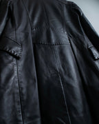 "Emporio Armani" leather stitch special design jacket