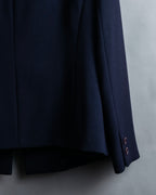 “Burberrys” open collar piping designed jacket