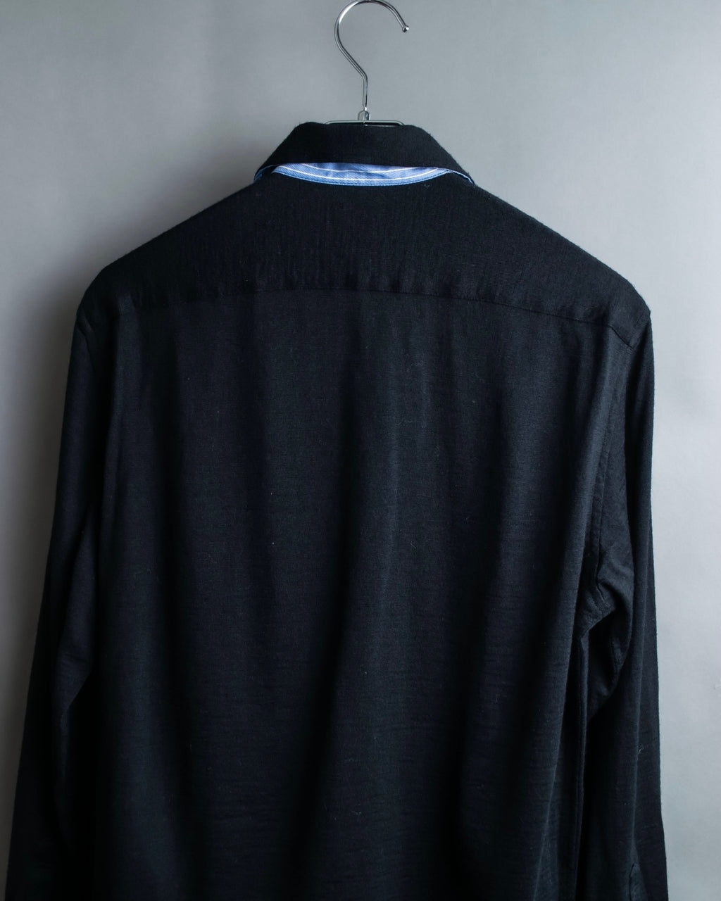"COMME des GARCONS HOMME"Summer wool zip-up box silhouette jacket