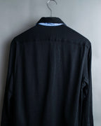 "COMME des GARCONS HOMME"Summer wool zip-up box silhouette jacket
