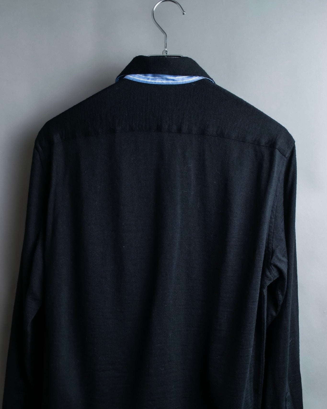 "COMME des GARCONS HOMME"Summer wool zip-up box silhouette jacket