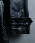 "tricot Comme des Garçons" Archive leather trench coat
