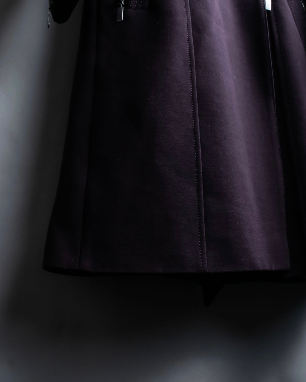 "GIANFRANCO FERRE white" riders design double zip coat