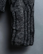 "VERSUS" Mohair blend lana wool high neck design knit