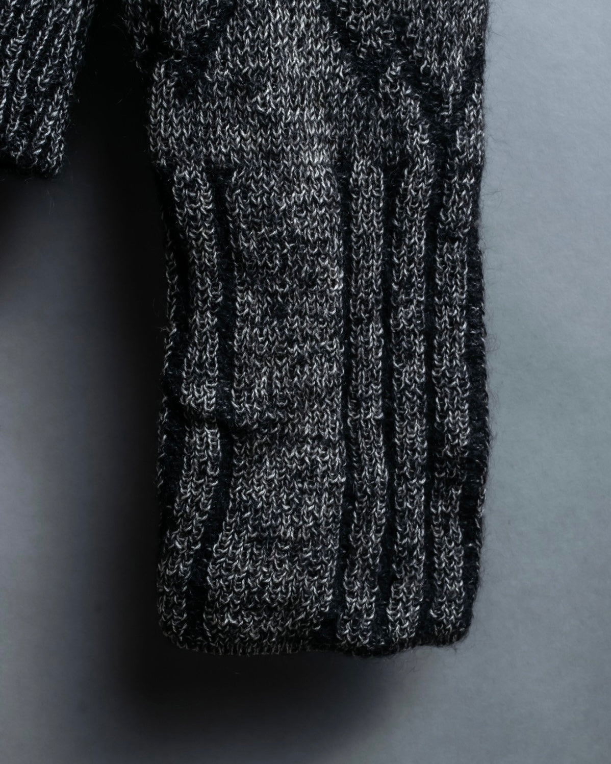"VERSUS" Mohair blend lana wool high neck design knit