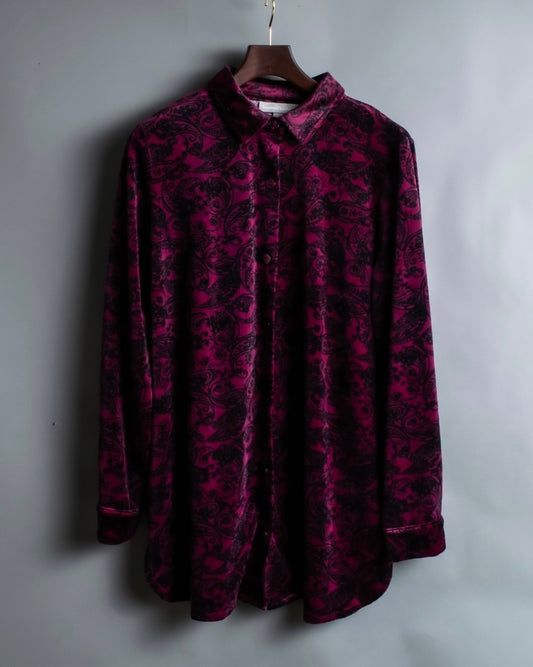 Vintage paisley velour shirt