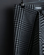 “BALENCIAGA  18AW” Virgin wool  plaid wrapped skirt