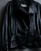 "NORIKO KAZUKI" 2way leather short jacket