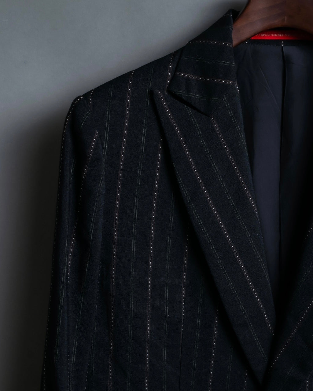 "Y's" Red Line Striped Wrap Pants Design Setup