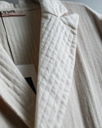 "SOWER" cashmere cotton double breasted tailored jacket