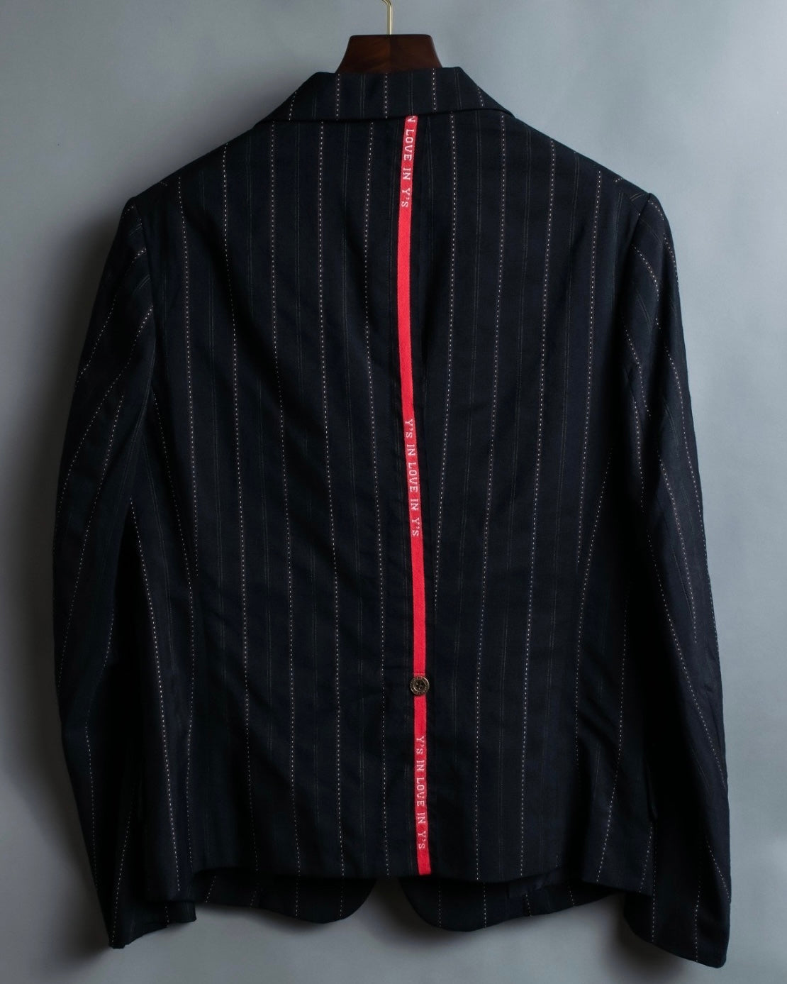 "Y's" Red Line Striped Wrap Pants Design Setup