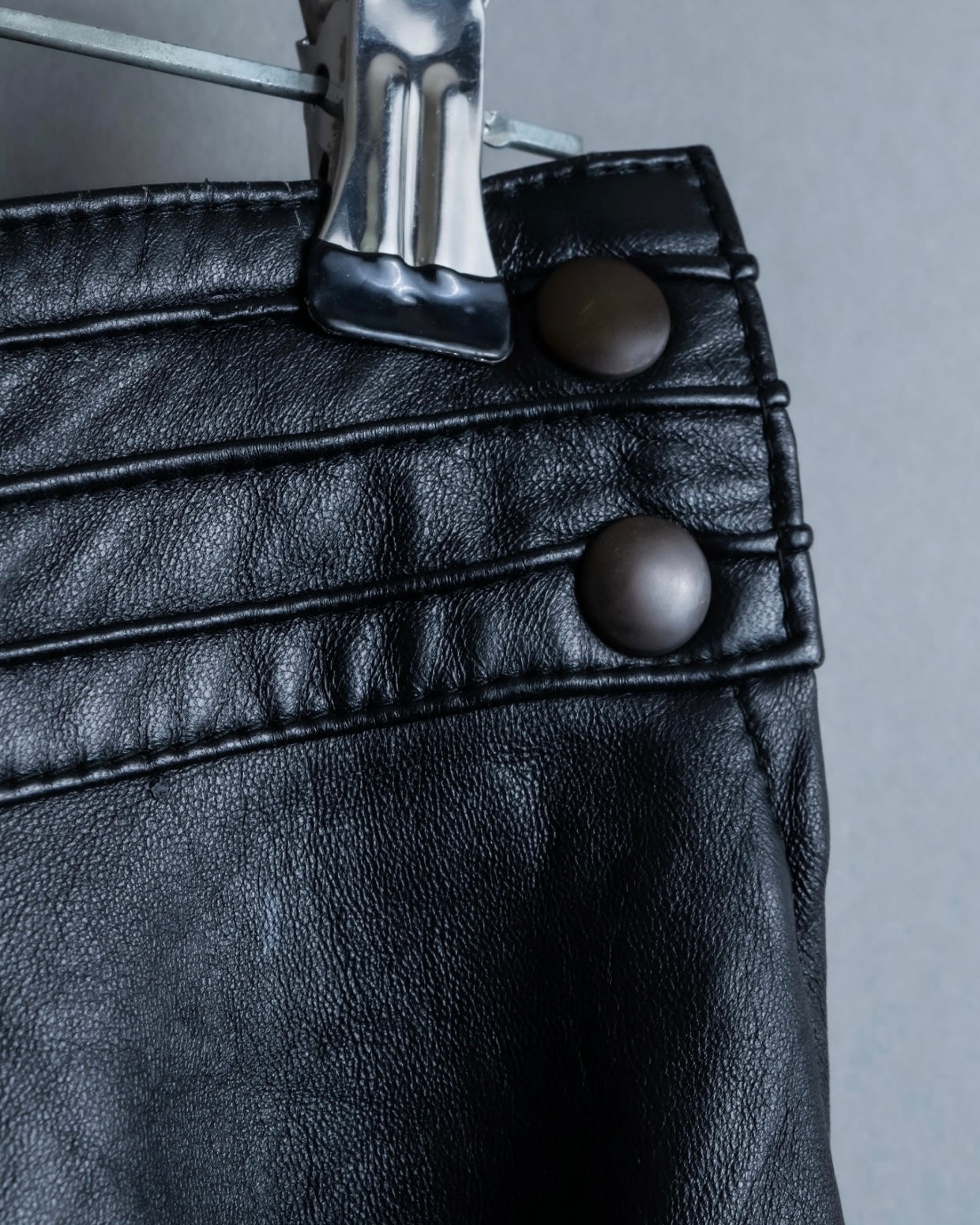 Cowhide flared lace skirt