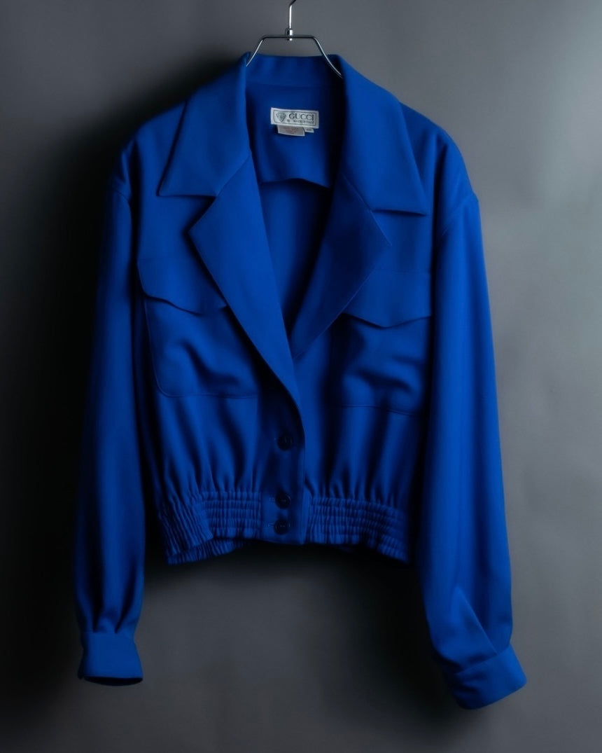 “OLD GUCCI” beautiful blue colored short jacket