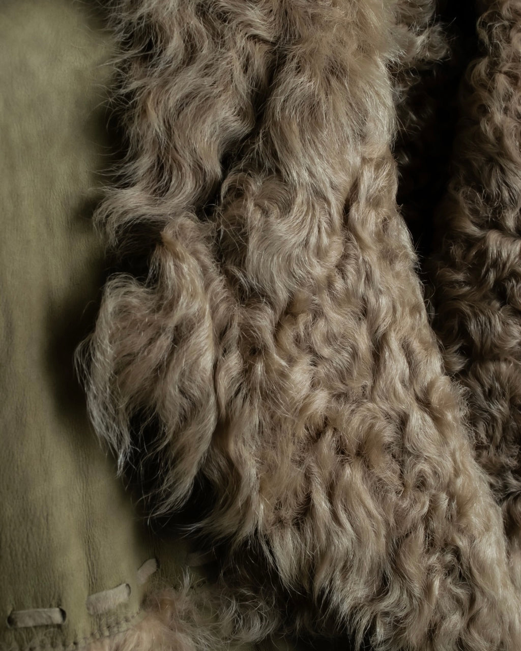 Vintage kargan lamb suede combination jacket