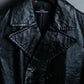 "tricot Comme des Garçons" Archive leather trench coat