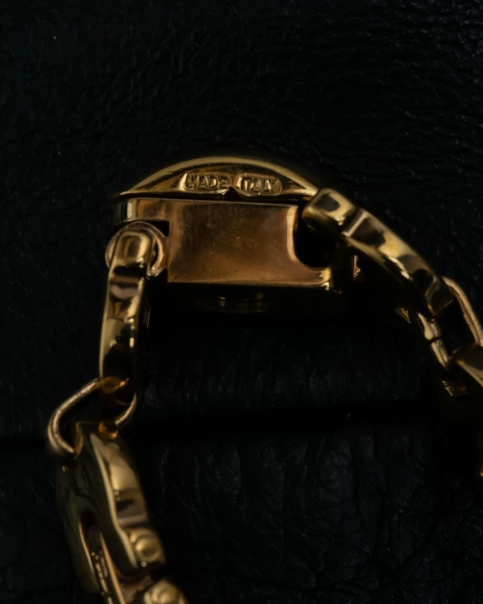 "Salvatore Ferragamo" Italian Gold Round Bracelet