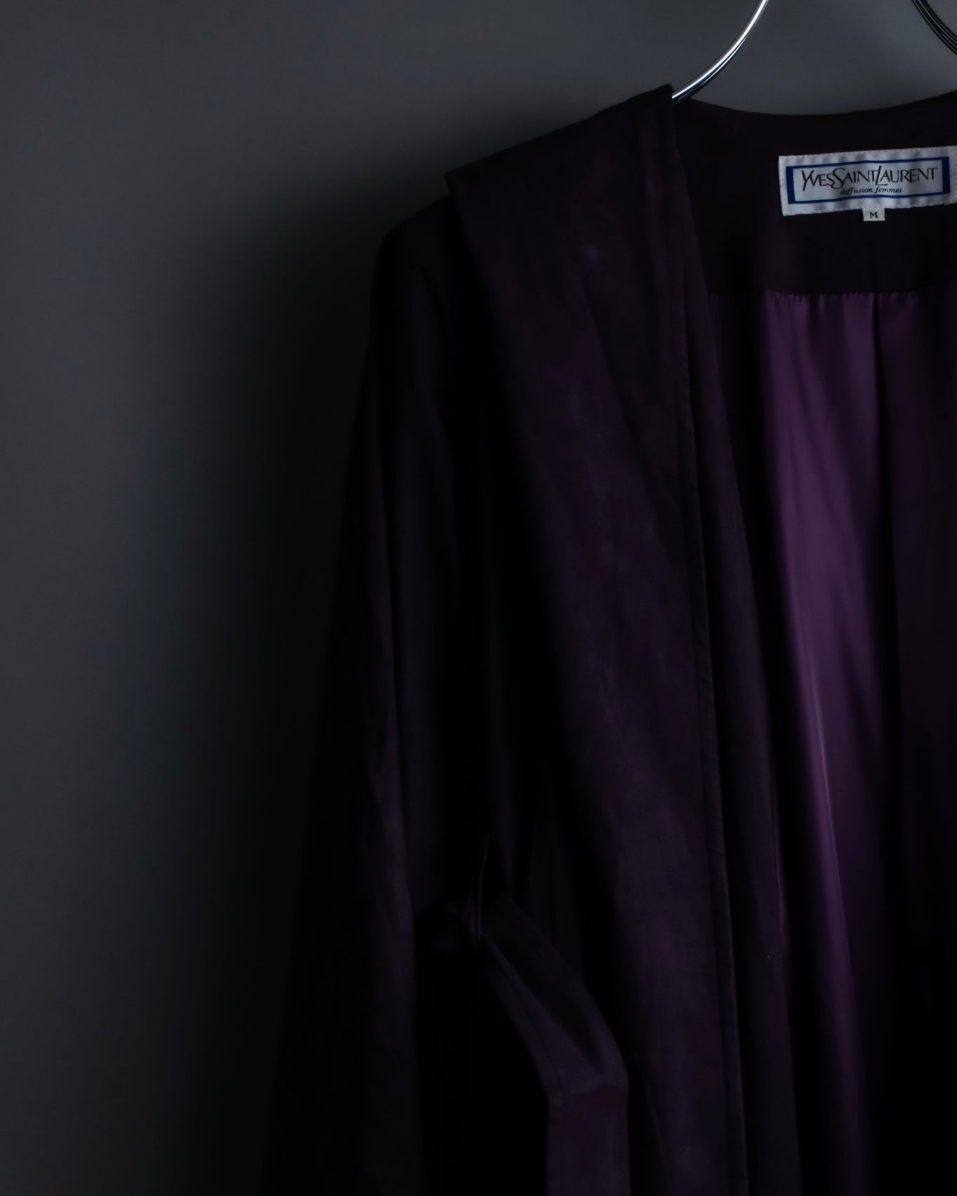 "80s Yves Saint Lauren" Oversized hooded spring coat