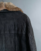 "EMMETI" goatskin quilted P coat