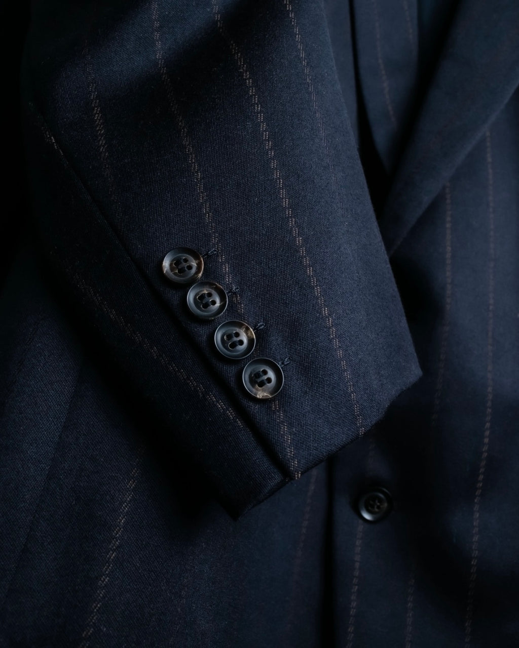 "Christian Dior" stitch design stripe black set up