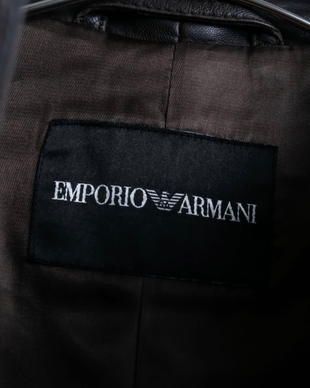 "Emporio Armani" leather stitch special design jacket