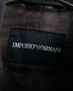 "Emporio Armani" leather stitch special design jacket