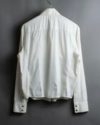 "GUCCI" zip pocket designed gold buttons shirt