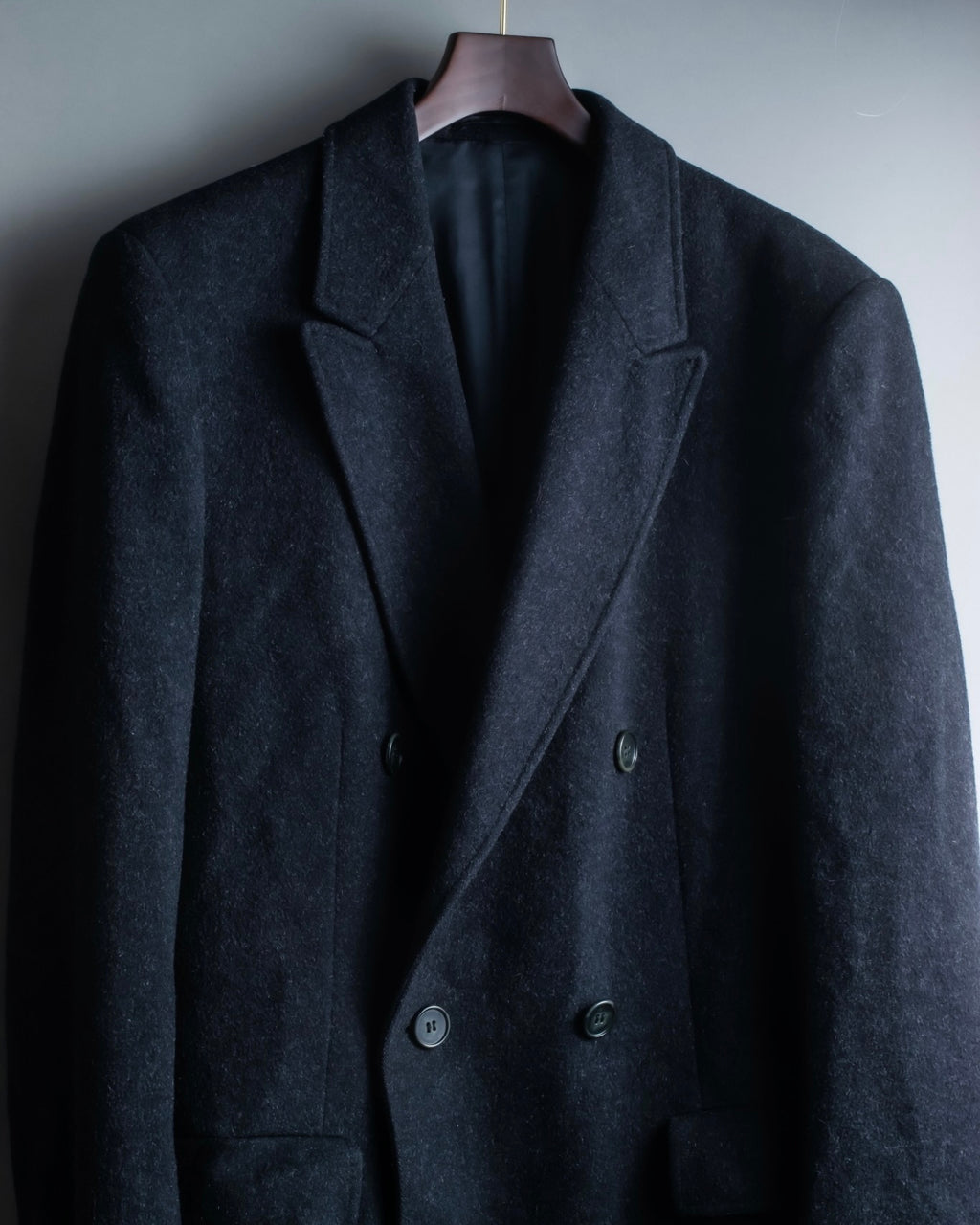 "STAFFORD"  Double-breasted super long wool coat