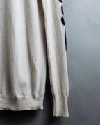 "BOTTEGA VENETA" art pattern cashmere 100% knit