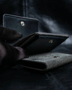 "BALENCIAGA" Glittery grunge style compact wallet