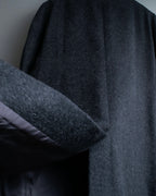 "VERSACE" fly-front double-breasted wool coat