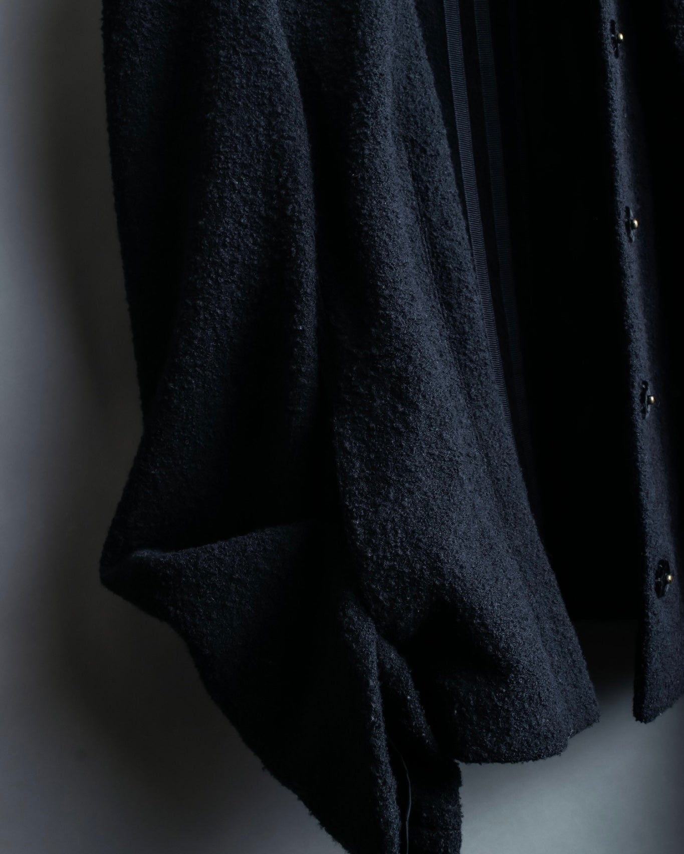 "EMPORIO ARMANI" Three-line short fly front jacket