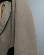 "EMPORIO ARMANI" Virgin Wool Shawl Collar Tailored Jacket